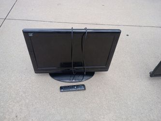 FLATSCREEN TV WITH BUILT-IN DVD PLAYER