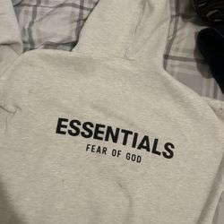 Light Oatmeal Essentials Hoodie ‘