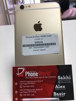 iPhone 6 Plus 16gb sprint carrier