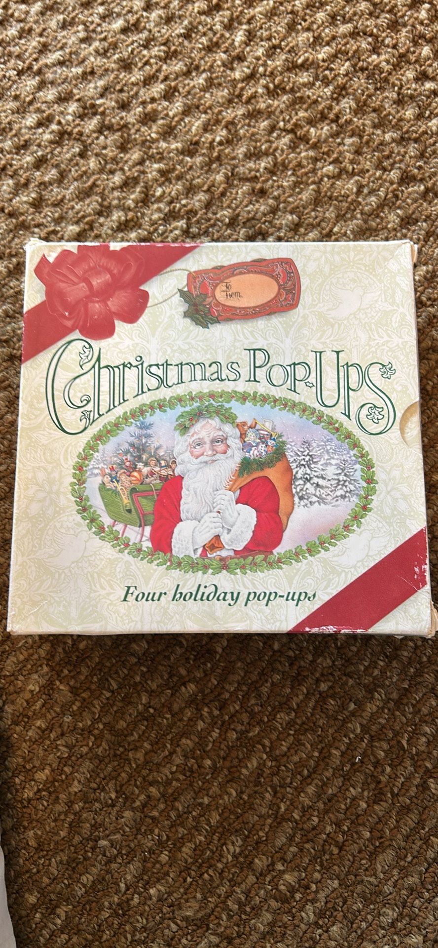 Vintage Set Of Christmas pop-up books