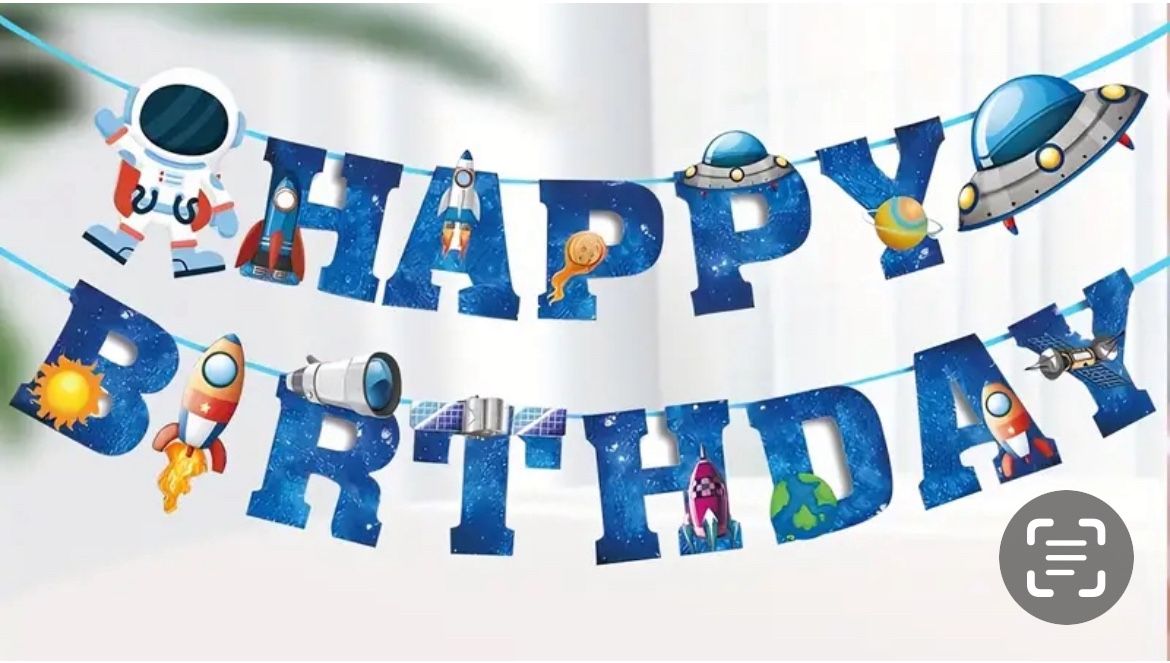Pet Space Party Banner