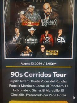 90's corridos tickets