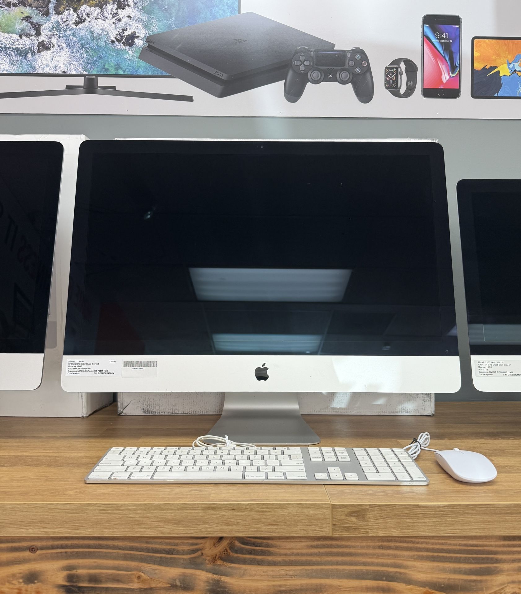 iMac 27 inch*3.2Ghz Intel Core i5*500GB SSD*16GB RAM