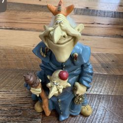 WIZARD 2 HEADED 10" DECORATIVE STATUE DOUBLE HEADER WIZARDS