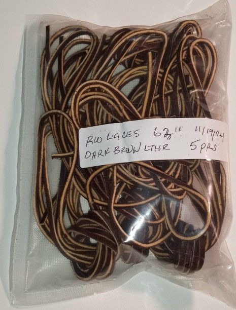 Red Wing Boots Laces Leather Dark Brown 63" 5 Pair