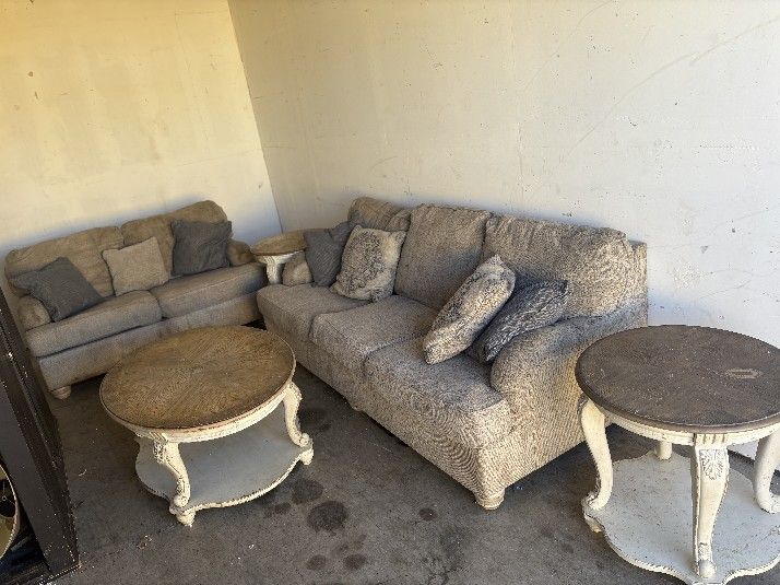 Ashley Couch And Table Set