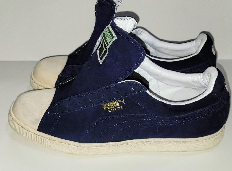 Shell Top Navy Blue Classic Suede Puma Size 11 Original