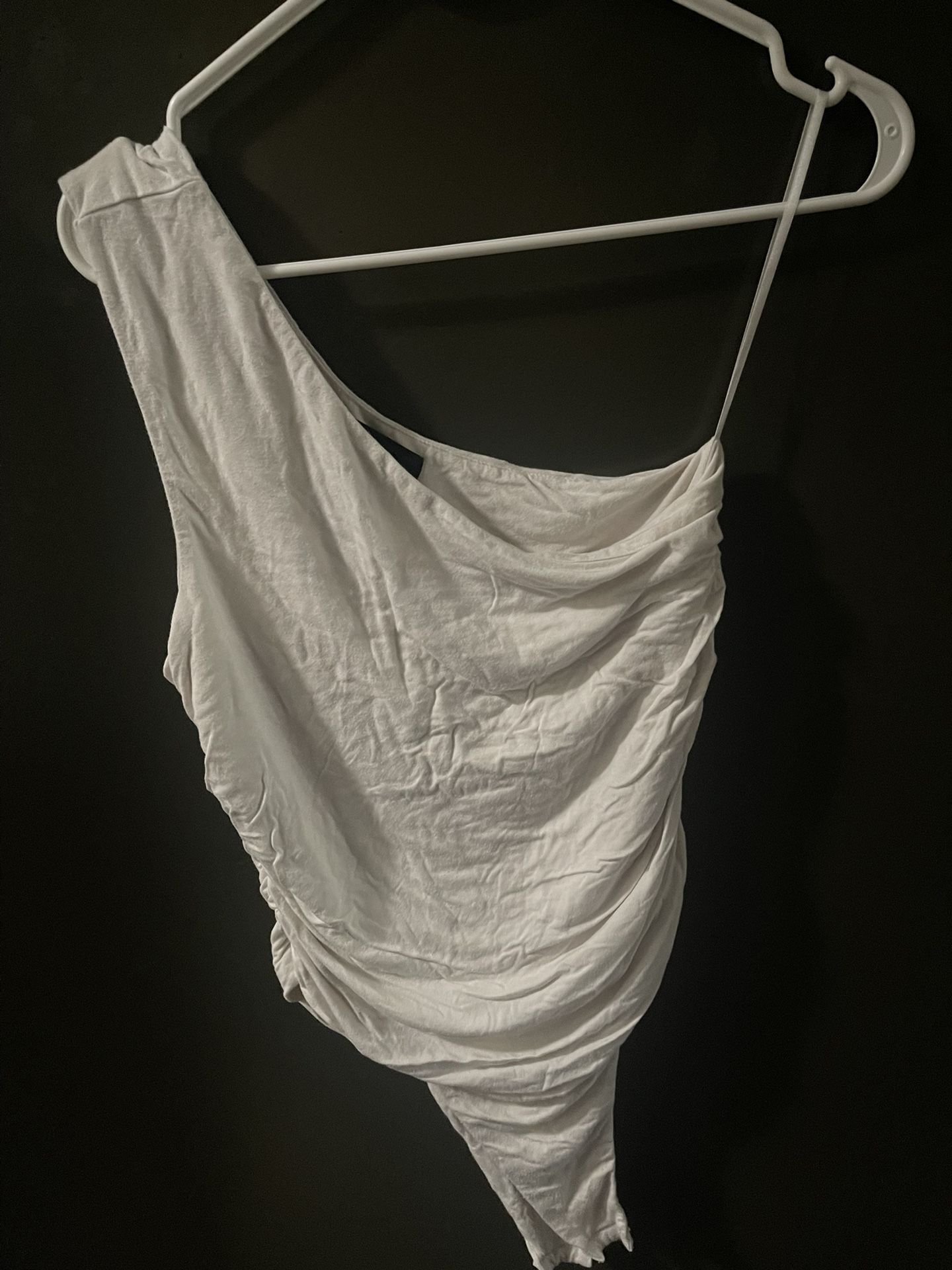 White Off The Shoulder Shirt