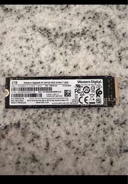 WD Western Digital PC SN720 2TB SED NVMe M.2 2280 SSD PCIe Gen3 SDAQNTX-2T00