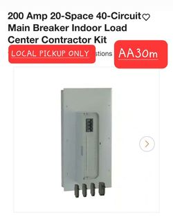 ➿️ 200Amp 20-space 40-circuit Main Breaker Indoor Load Center Contractor Kit