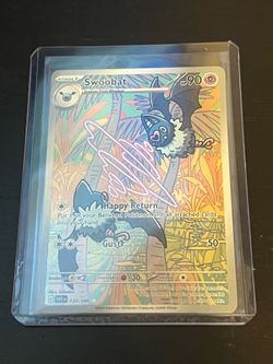 SWOOBAT 120/086 ILLUSTRATION RARE WHITE FLARE POKEMON NM