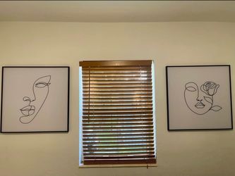 Minimalist Line Art Framed Prints - Set of 2