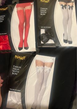 Spirit Thigh High Stockings with Bow