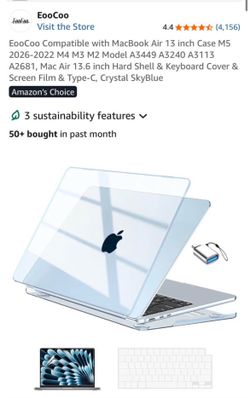 MacBook Air Case 13” M2, M3, M4, M5
