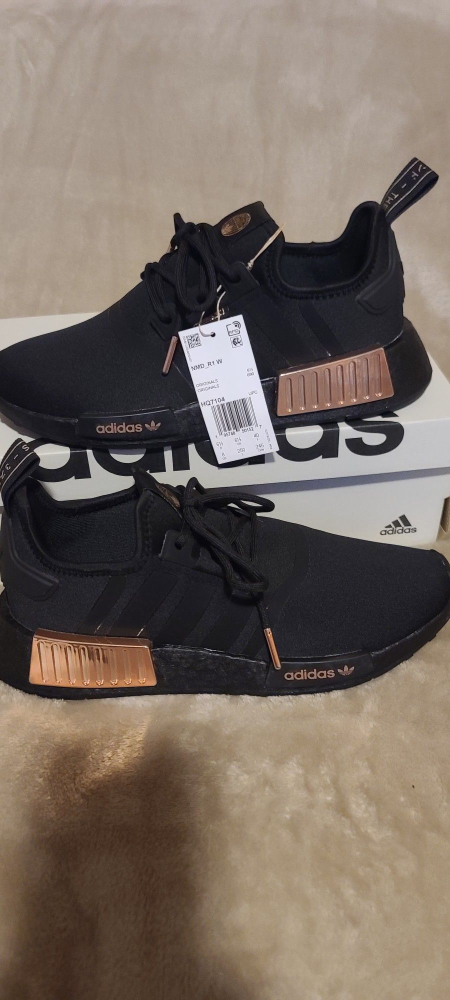 Athletic Shoes Adidas Black And Rose Gold Sneakers Adidas NMD_R1
