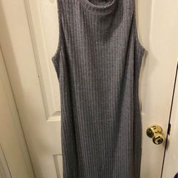Long grey dress medium