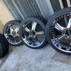4 24in Chrome rims