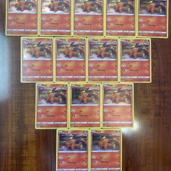 Pokemon Tepig SWSH172 Black Star Promo Cosmos Holo Lot of 14 LP/NM