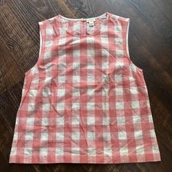 J Crew Plaid Top Blouse Shirt 