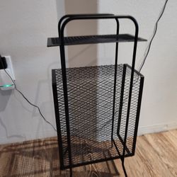 MCM Style Coaster End Table/Record Holder