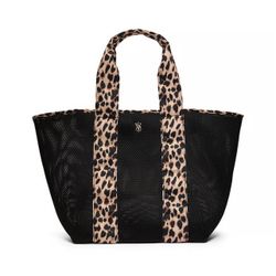 VICTORIA'S SECRET Leopard Mesh Tote Bag