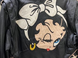 Leather Betty Boo Leather Jacket Sz M