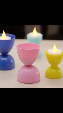 Egg candles decoration for Easter