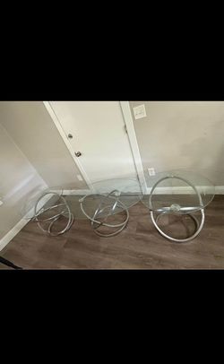 Glass coffee tables