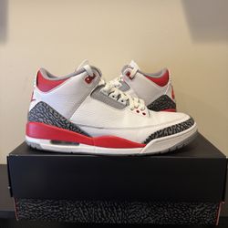 Jordan 3 Fire Red -  Size 12 