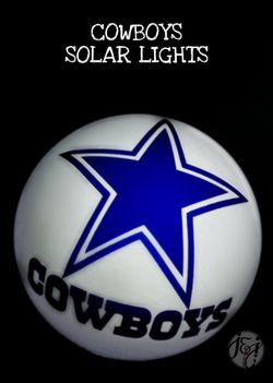 Cowboys solar lights!