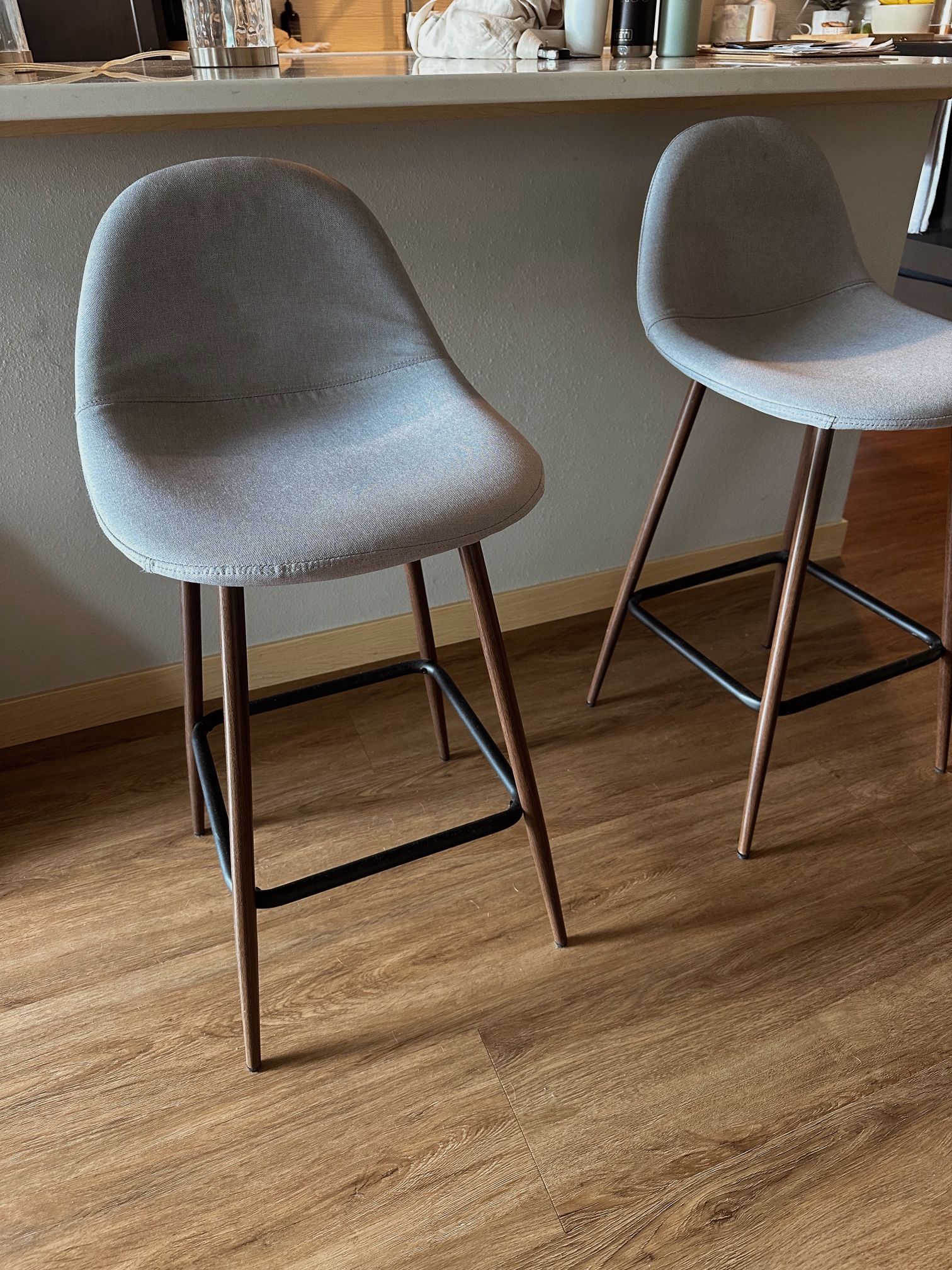 Two Mid Century Modern Stools