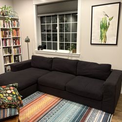 Wool Couch With Chaise 