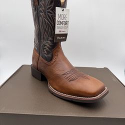 New ARIAT SPORT WESTERN WIDE SQUARE TOE SZ 10.5 Medium Peanut Butter