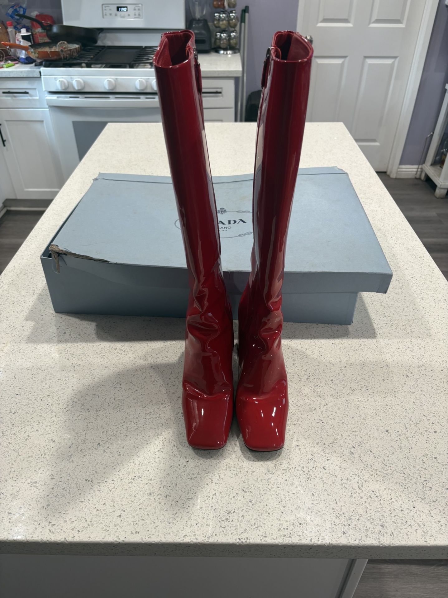 Red Prada Heels
