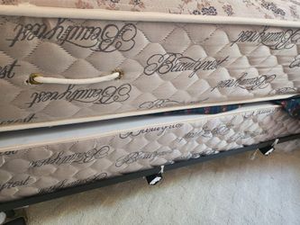 Cal King Simmons Mattress, Box springs, Frame