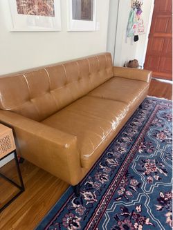 FAUX LEATHER COUCH