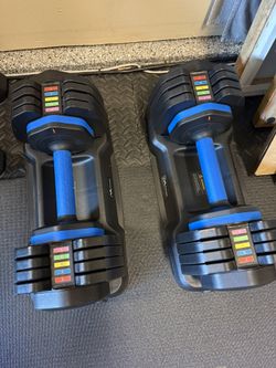 Adjustable Dumbbells Set – 15–55 lb Each (110 lb Total)