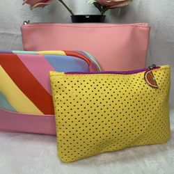 3  ASSORTED MAKE UP BAGS 