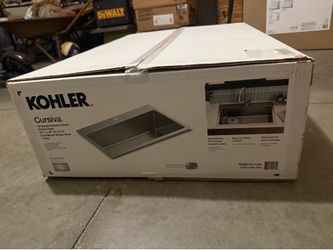 Kohler Cursiva Stainless Steel Kitchen Sink ORIGINALLY $300 BRAND NEW SEALED