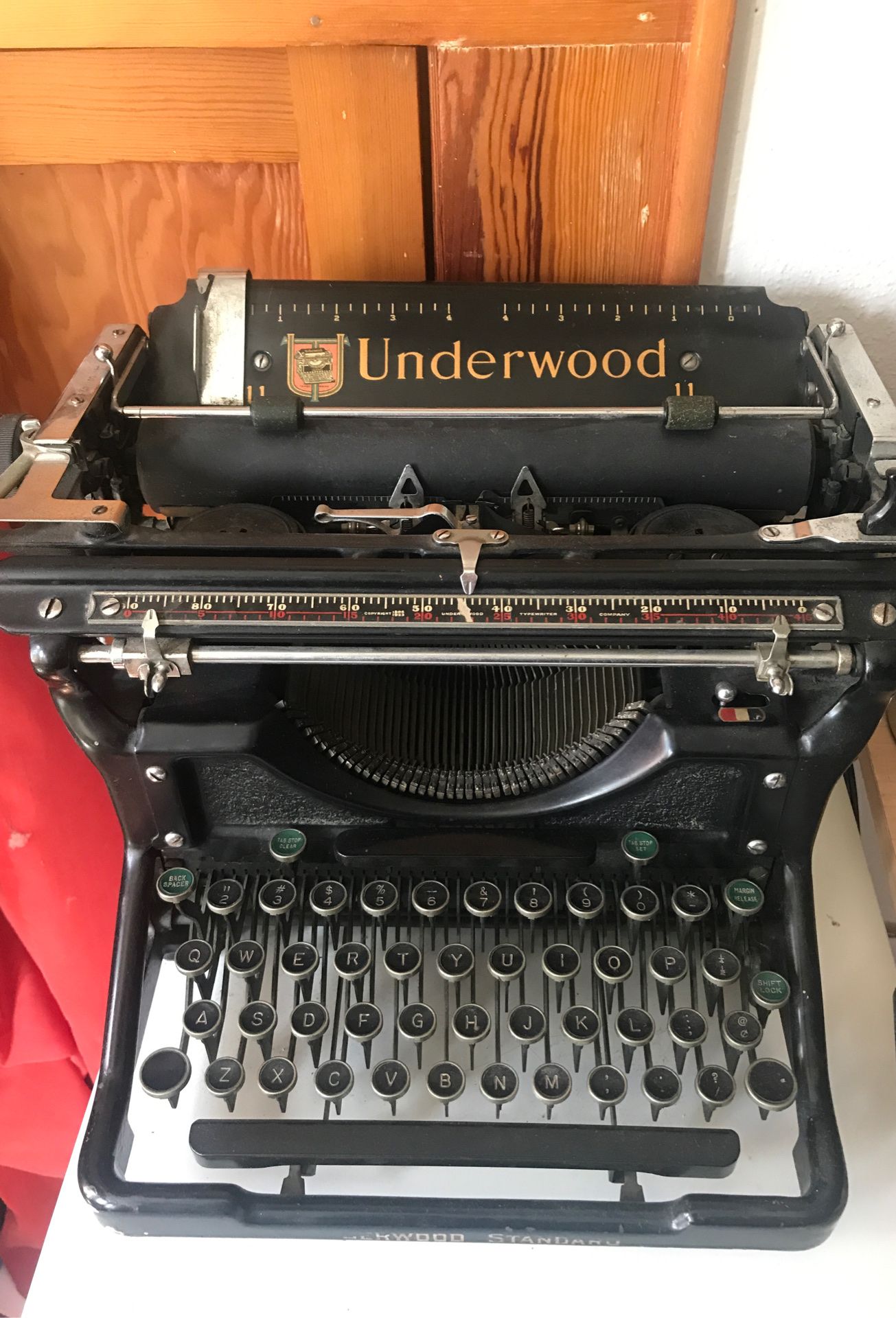 Underwood typewriter