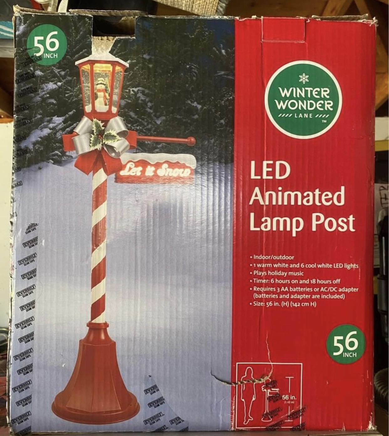 Christmas LED Animated Lamp Post