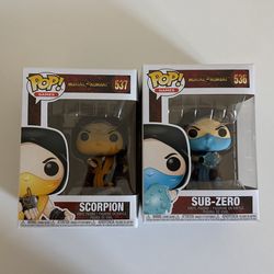 Mortal Kombat Scorpion Sub-Zero Funko Pop!