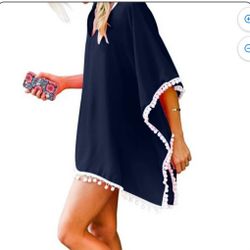 Swimwear Beach Loose Bikini Cover Up Tops