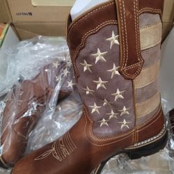 Durango Lady Rebel Union Flag Western Boots – Women’s Size 10 – Brand New w/ Box 🇺🇸