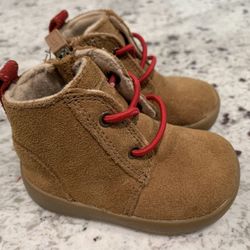 Authentic! New UGG Boys' Kristjan Suede Crib Shoe Booties (Infant) Boots 0/1