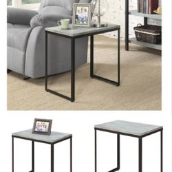 Wooden And Metal Brand New Night Stand/End Table/Side Table