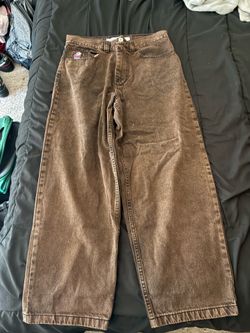 Brown black polar big boys size small