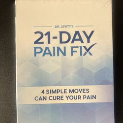 Dr. Levitt's 21-Day Pain Fix (2016, DVD) New Sealed