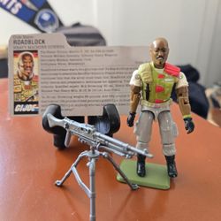 Original 3.75 " Gi Joe Roadblock Complete 