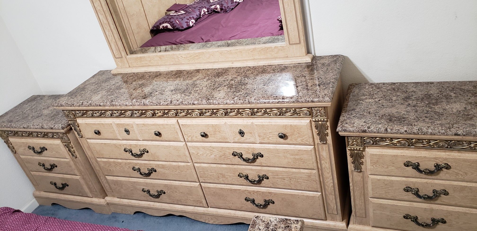 Queen Bed and Dressers